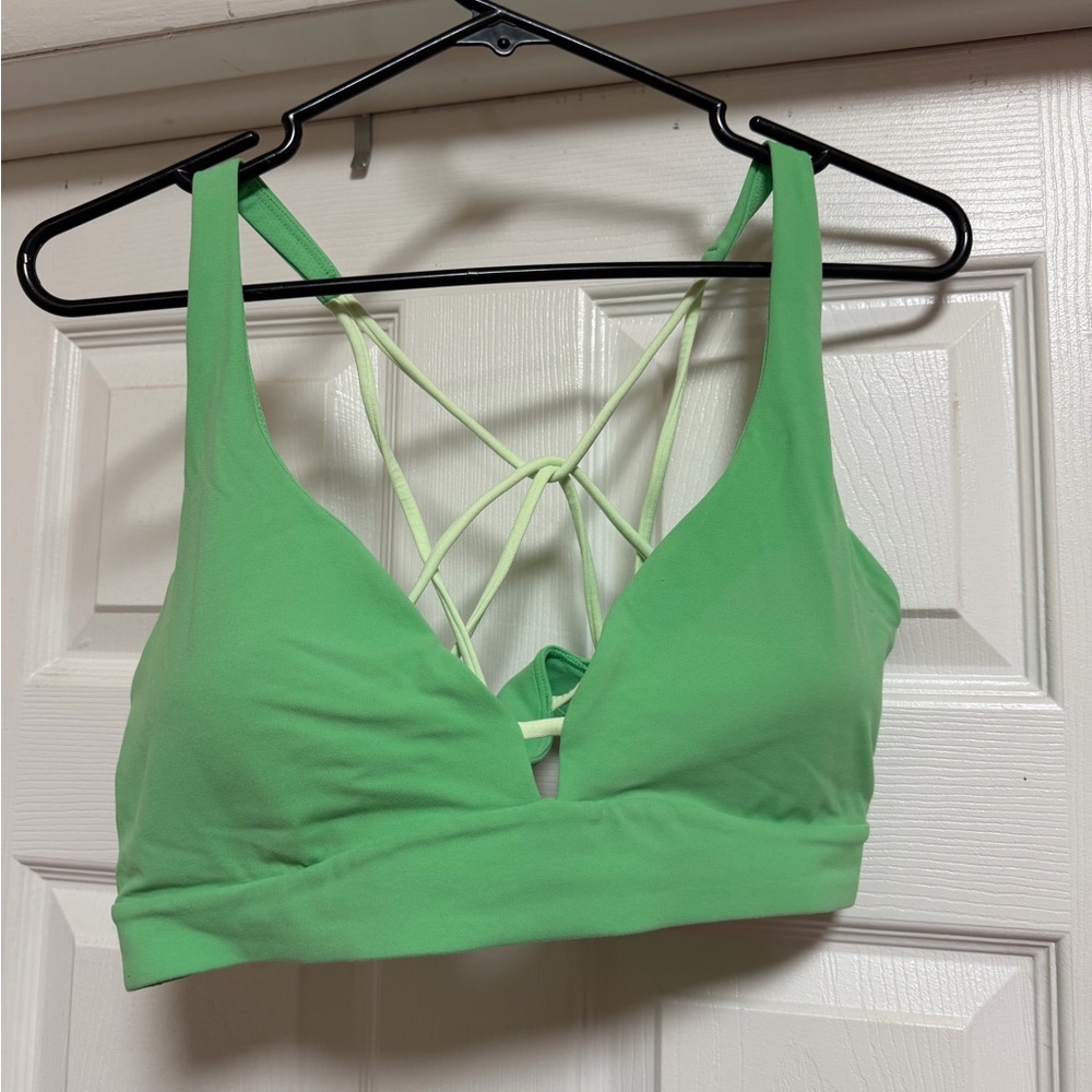 Athleta Lime Green Strappy Back Bralette